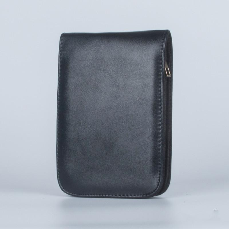 

12-piece PU Leather Zippered Pencil Case for Students: Sleek Pen and Stationery Storage for All School Levels