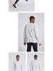 Men's Autumn Quick-Dry Long Sleeve Solid Pullover with Zipper for Sun Protection