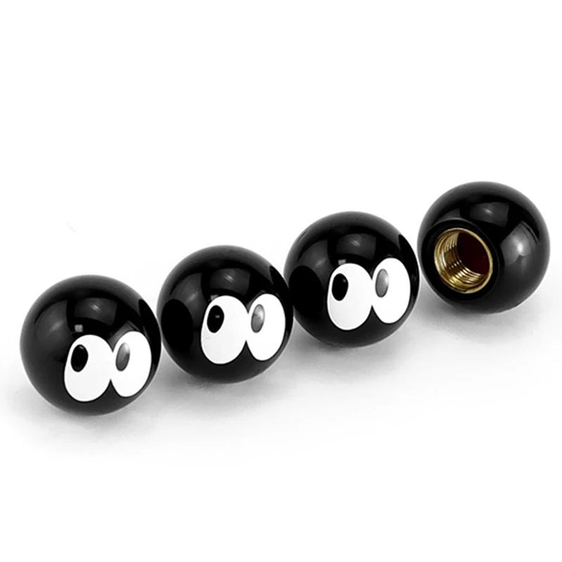 

4PCS/SET Smile Face Funny Expressions Round Ball Car Wheel Tire Valve Caps Rustproof Air Covers Auto Motorcycle Bicycle Tools