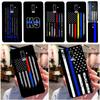 Police Thin Blue Line Flag For Samsung Galaxy M16 M06 M33 M13 M35 M53 M11 M21 M31 M55 M15 M14 M34 M54 M12 M32 M52 Case