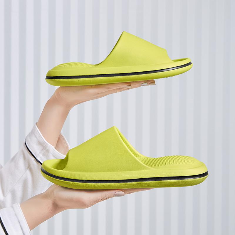Damen Hausschuhe mit dicker Sohle, rutschfestes EVA - Kacka-Design, Luftpolsterkomfort für Paare, Sommer-Indoor-Nutzung.
