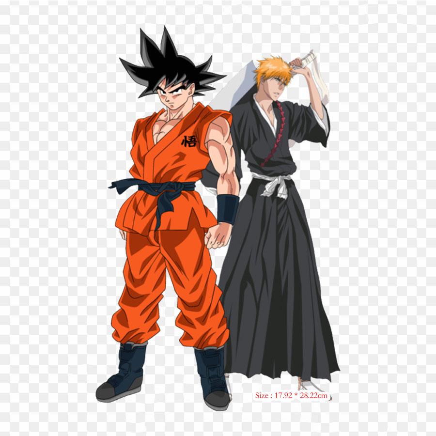 Tyglappar för kläder väska stryk på termiska klistermärken Goku Ny Goku Vegeta mönster tvättbar värmeöverföring