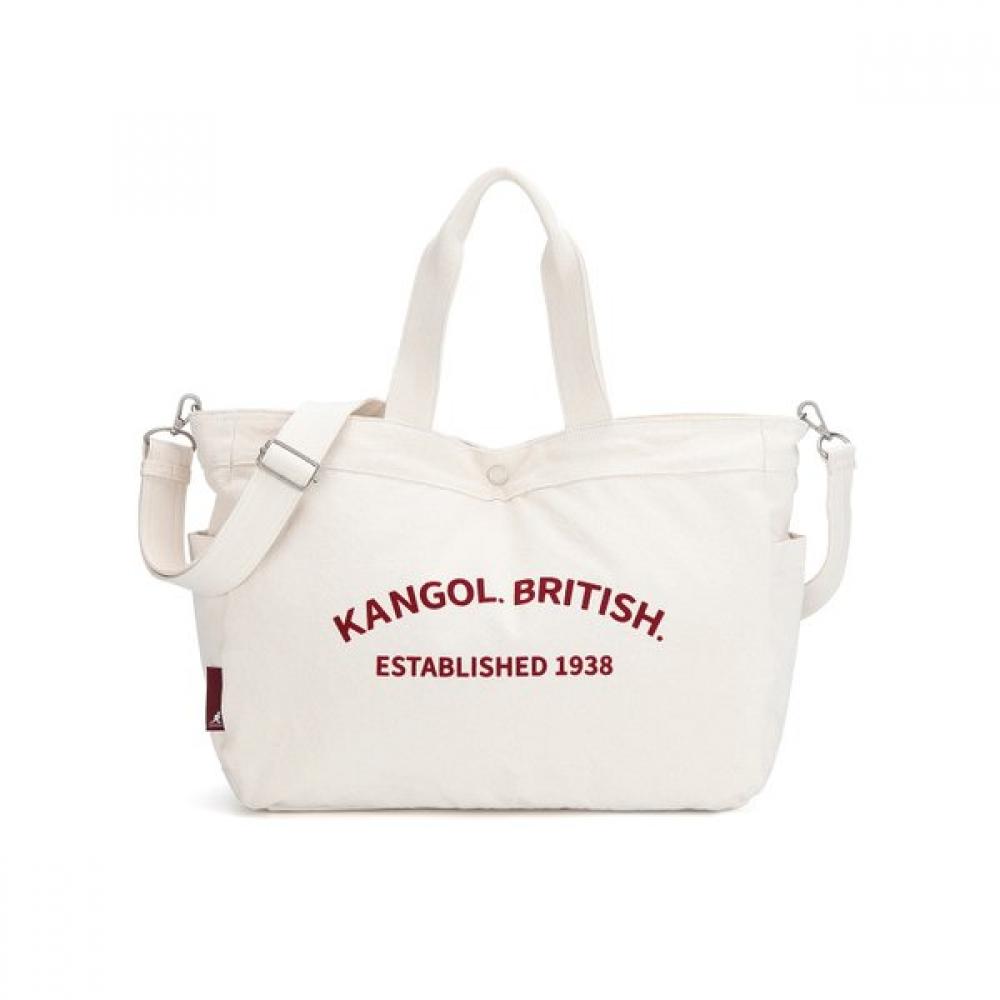 

Kangol Bio Canvas Big Tote Bag Iii 3987 Ivory OS