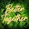 Better Together Neon Led Sign for Bedroom Wedding Decoration Just Married Neon Sign LED Lights Room Decor Mr And Mrs Neon Lights