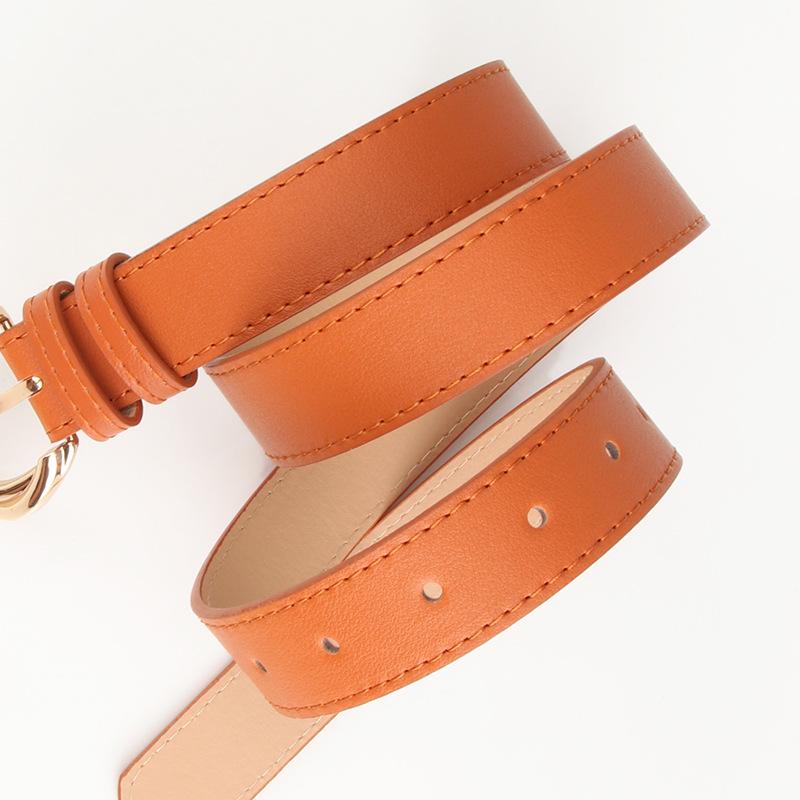 Women'S Belt Fashion Alloy Belt Simple Personalized Decorative Dress Jeans Belt