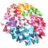 1/2/4set Butterfly Wall Stickers 3D Fridge Decals Wallpaper Household Living Room Butterflies for Wedding Party Decoration TMZ