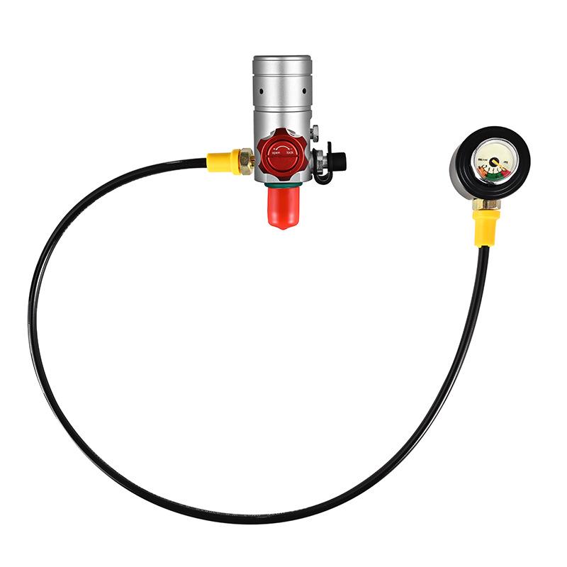 DIDEEP X5000Pro 2L Scuba Diving Equipment with Oxygen Tank & Residual Pressure Gauge