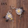 Fly Fishing Tool Key Chain Portable Anti-lost Steel Wire Holder Retractable Reel Keyring for Fisherman Accessories