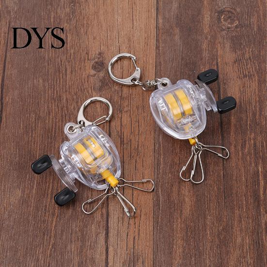 Fly Fishing Tool Key Chain Portable Anti-lost Steel Wire Holder Retractable Reel Keyring for Fisherman Accessories