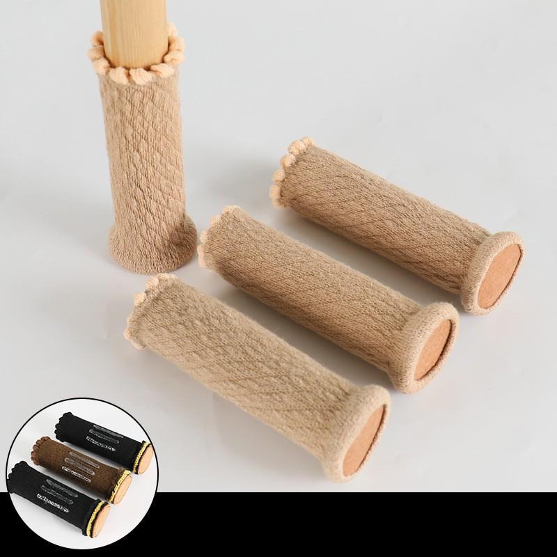 

Вязаный чехол для стула Износостойкая бесшумная ножка стола Ножка стола Ножка стула One Size хаки