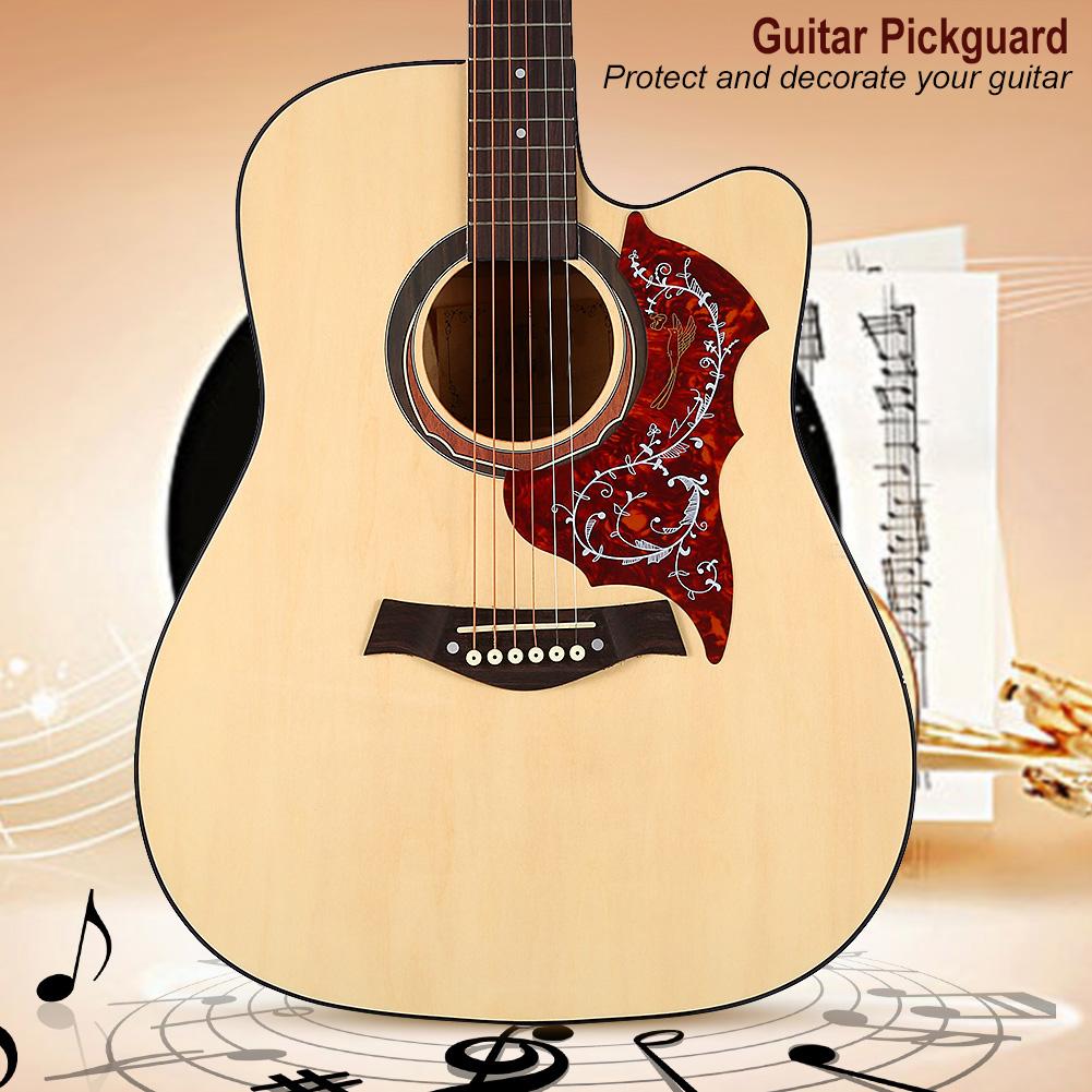 2Pcs Self Adhesive Pickguard Scratchplate Replacement Parts for 41  Folk Guitar
