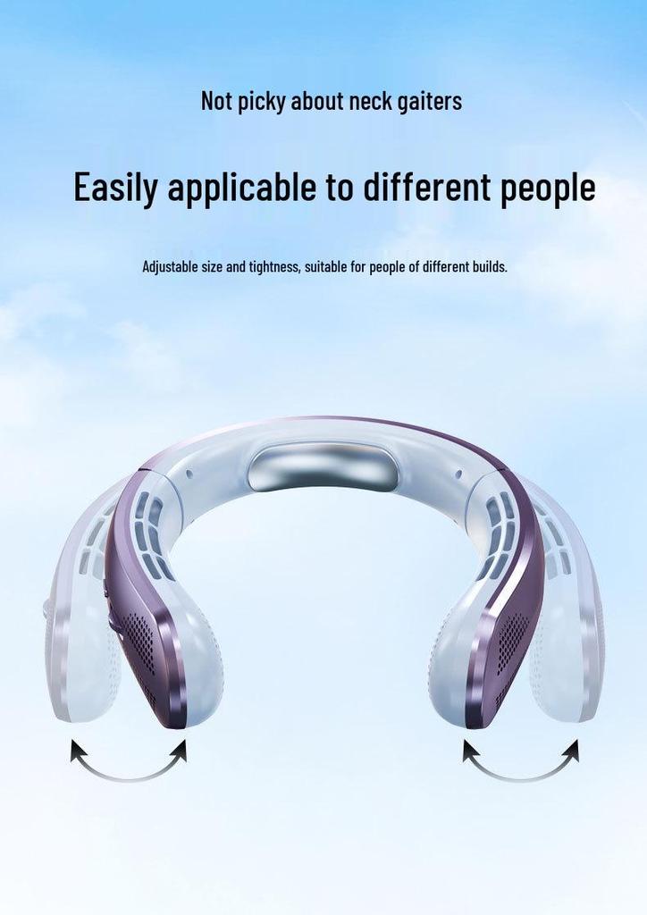 Portable Neck Fan: Long Battery Life, USB Rechargeable, Bladeless, Silent, Wearable and Compact