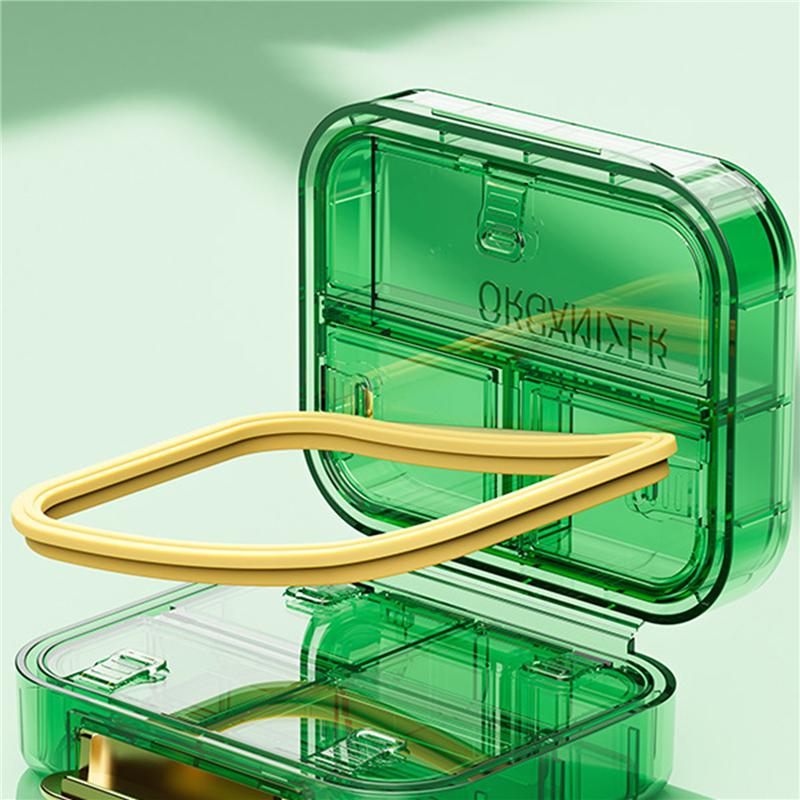 Mini Dispensing Environmental Protection Moisture-Proof Travel Independent Pill Portable Multi-cell Pill Box Packing Storage