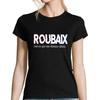 Women's T-shirt - Roubaix - Black - Short Sleeves - Round Neck