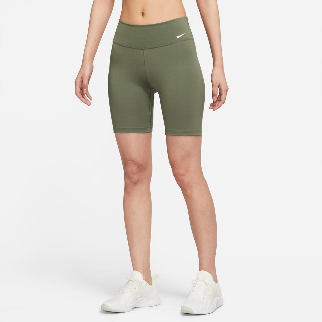 Nike Solid Logo Quick-Dry Sports Fitness Casual Shorts Women Shorts Olive-Green DD0244-223