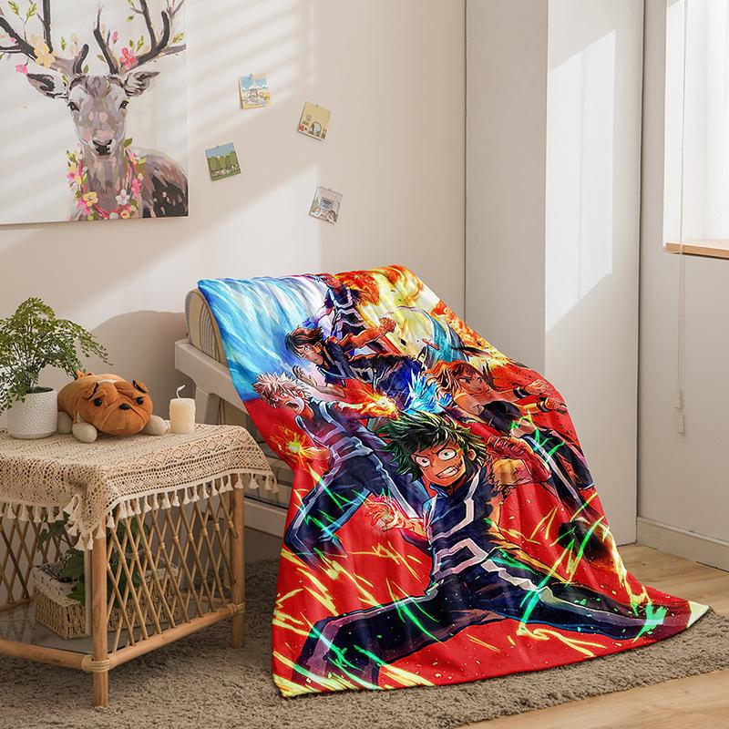 My Hero Academy Series Flannel Blanket 3D Printed Sofa Blanket Thickened Blanket Batch