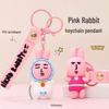 Pink Rabbit Keychain - Cartoon Doll Bag Pendant
