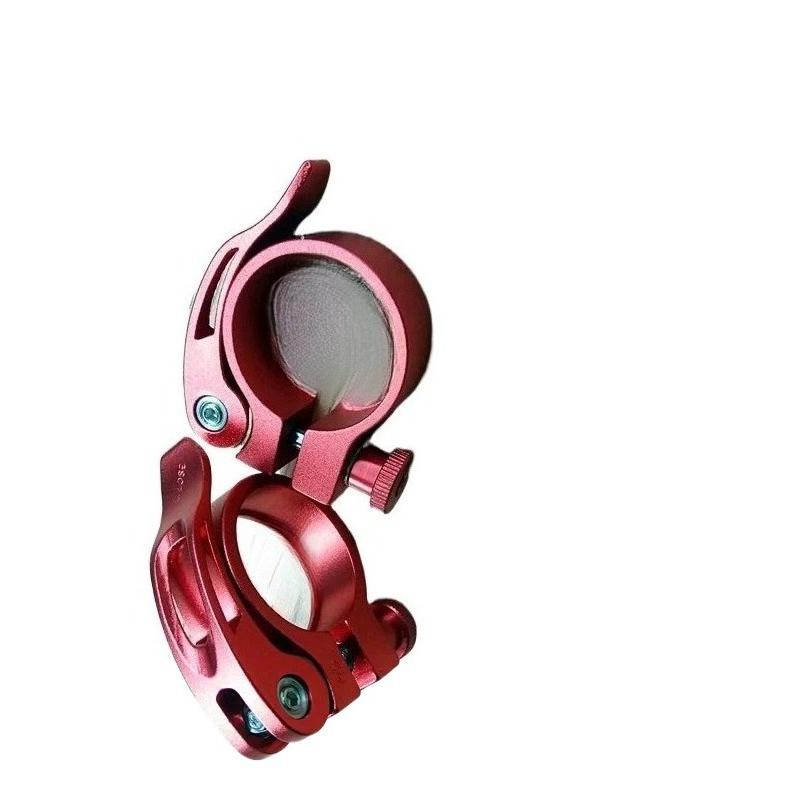 1 pair Mountain Bike Seat Post Clamp Road Bike Quick Release Tube Clamp Aluminum Alloy Bicycle Seat Tube Accessories seatpost clamp