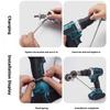 Herramienta de corte de chapa metálica portátil con punzón y tijera afilada, accesorio para taladro, cortador