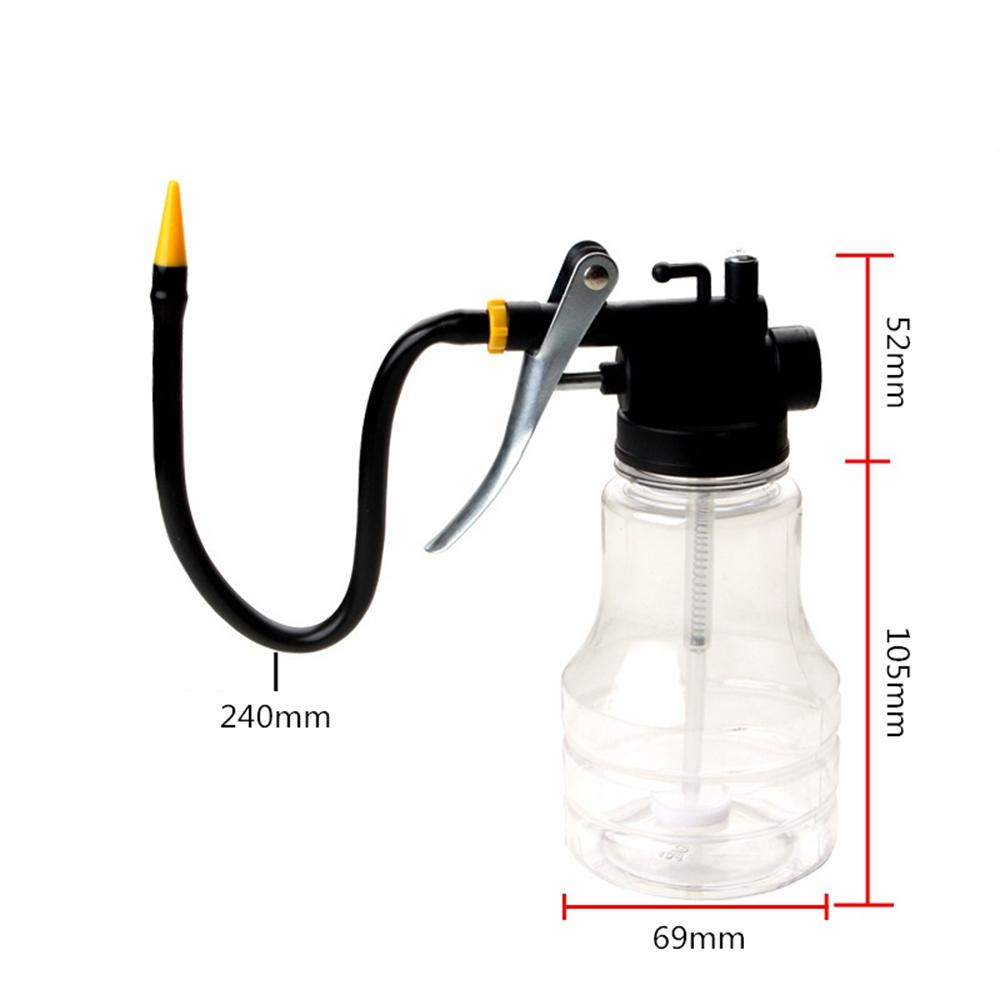 Oiler For Greasing Transparent Oil Can Lubrication High Pressure Pump Oiler Lubricating Oil Plastic Machine Car RepairTool TSLM1