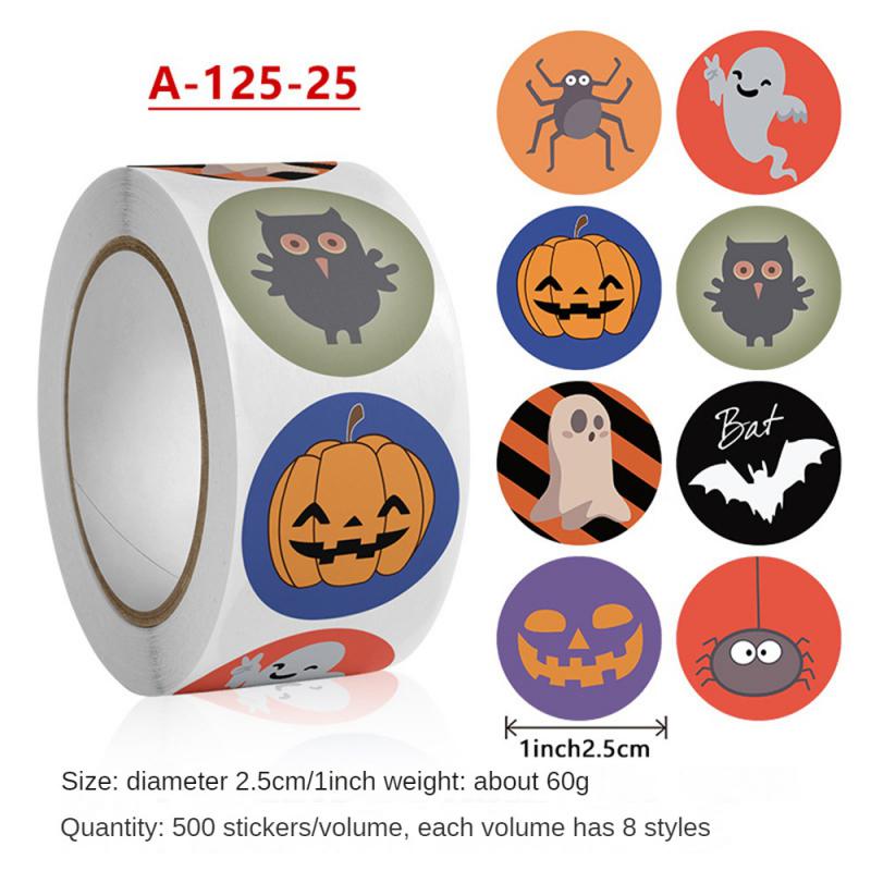 Ghost Sticker High Quality Spooky Pumpkin Carving Gift Wrap Stickers Unique Rich And Colorful Candy Halloween Stickers