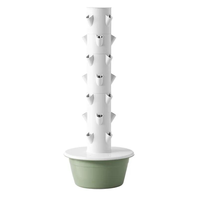 Hydroponics Multilayer Flowerpot Home Intelligence Vegetable Flower Planting Soilless Culture Pipe White Plastic Flowerpot