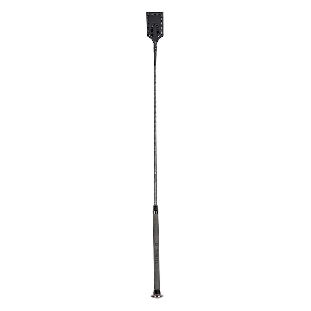 Dublin Embossed Leather Horse Riding Whip