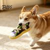 Dog Housebreaking Toy Sneaker Shape Chew Toy, Interactive Pet Tug with Tough For Dogs Squeaker, Oxford Cloth Bite Resistant for Small Medium Rope