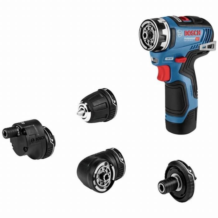 Bosch Professional GSR 12V-35 FC + GFA 12-H + GFA 12-B + L-BOXX Drill Driver - 06019H300B