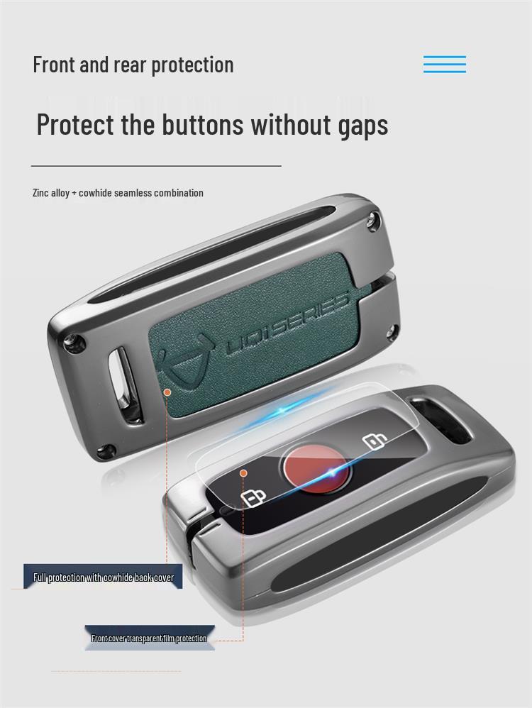 Housse de clé pour voiture électrique Niu - Coque de protection en métal pour N1S/M1 avec boucle US