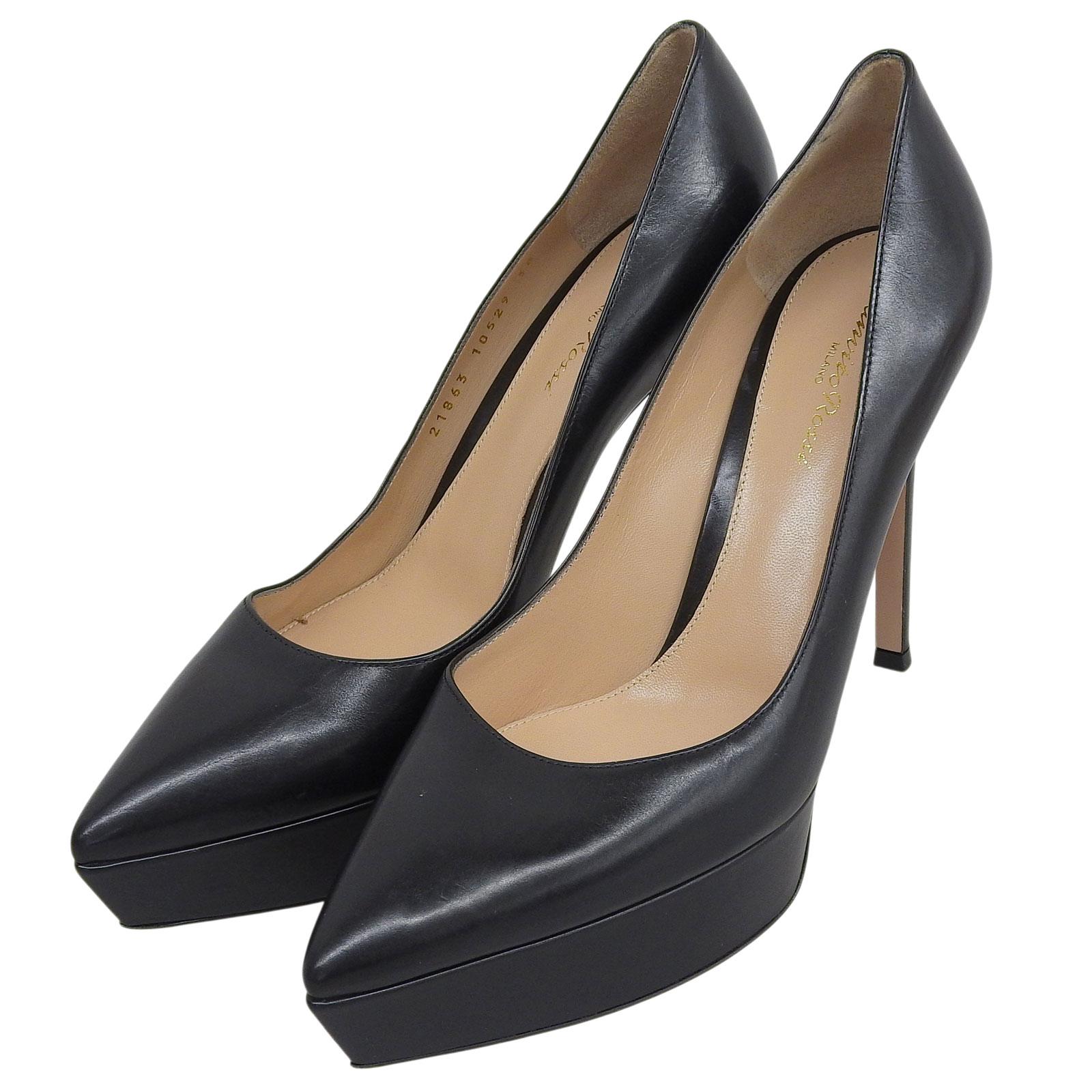 Great Gianvito Rossi pumps black leather Women 38 Used