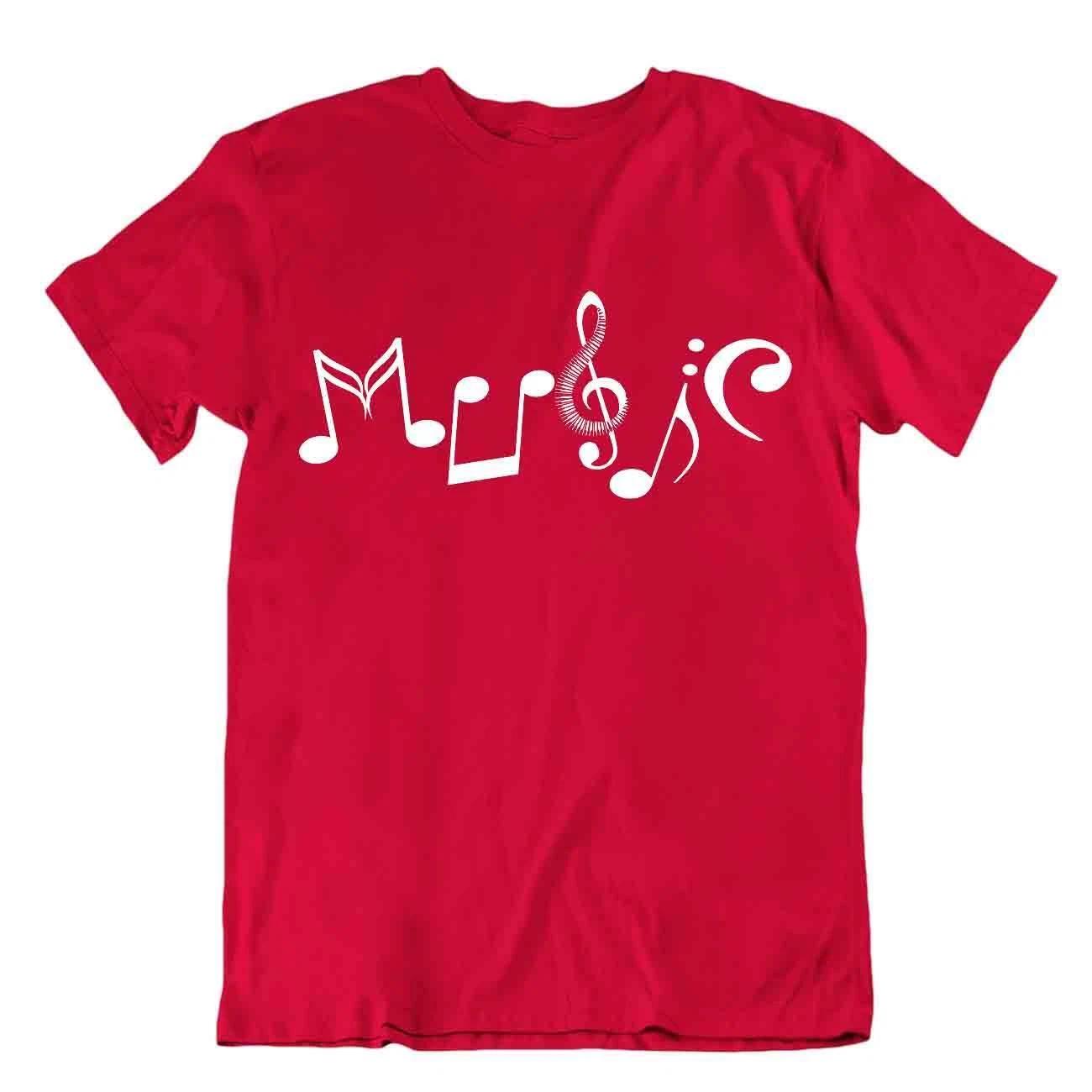 Music Letters T-Shirt Unisex Cool Design Tee Teacher Joke Shirt 2XL