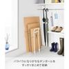 Yamazaki Tower Portable Cardboard Storage Box, Slim, White, 16.3 x 15 x 54.1 cm, with Handle, Holds 10589