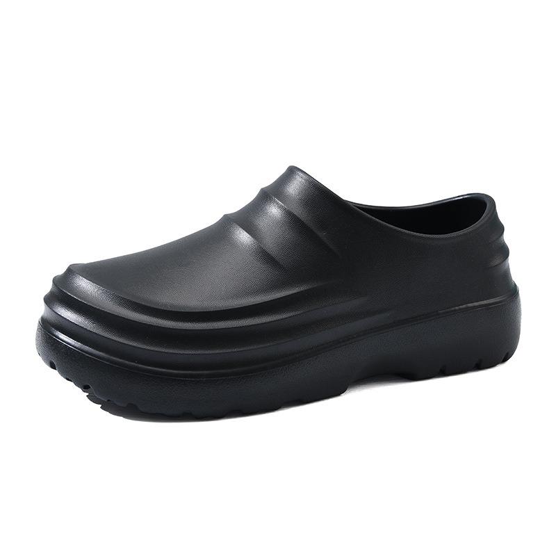 

Chef shoes waterproof and non-slip summer new all-inclusive work shoes lightweight thick-soled clean shoes 36-37 чорний