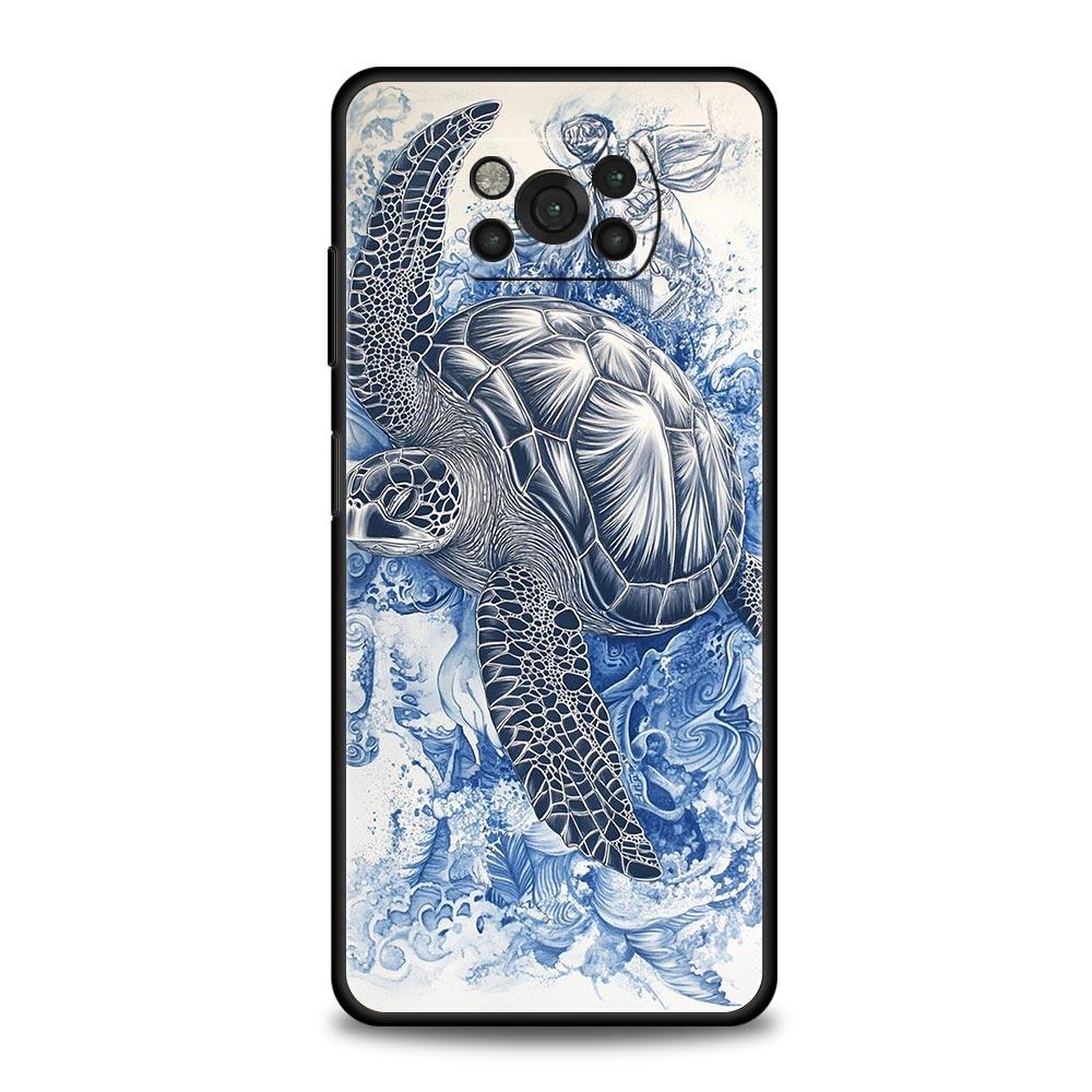 Ocean Coastal Seashell Seaweed Pattern Phone Case for Xiaomi Poco F7 F6 F5 F4 F3 X6 X5 X4 X3 NFC F7 Ultra M4 C51 C55 GT Soft TPU