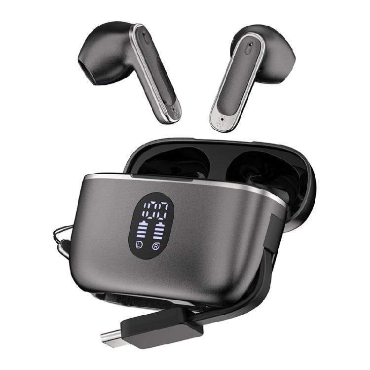 Long Wireless Bluetooth-compatible Earbuds For Conference Study 8Hrs Use Emergency Phone Charging Feature