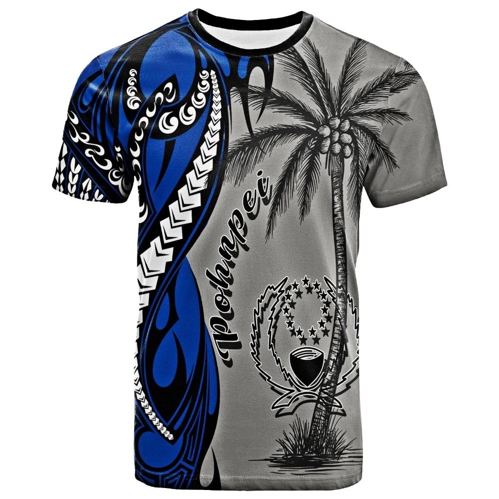 2024 POHNPEI Men's T Shirt O Neck 3D Print Street Fashion Style Harajuku Casual Loose Short Sleeve
