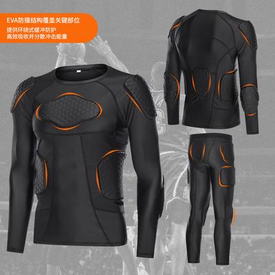 Anti-collision Long-sleeved Football Goalkeeper Suit, Football Suit, Ski Hip Protection, Chest Protection, Basketball Sports Training Suit.