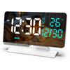1011 New Perpetual Calendar Electronic Clock LED Daylight Saving Time Desktop Alarm Clock, Temperature Week Display Desk Clock