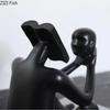 Book Reader Figure Sculpture Room Aesthetic Decor Creative Character Resins Crafts Abstract Figures Statue Desk Decoration