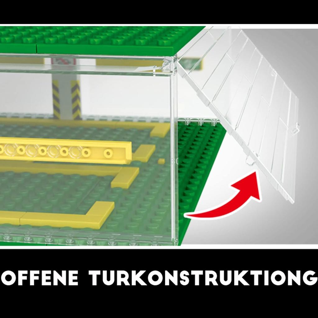 Celawork Building Blocks Garage DIY 3-Layer Showcase Car Parking Garage, Compatible Speed Champion Cars(Without Cars)