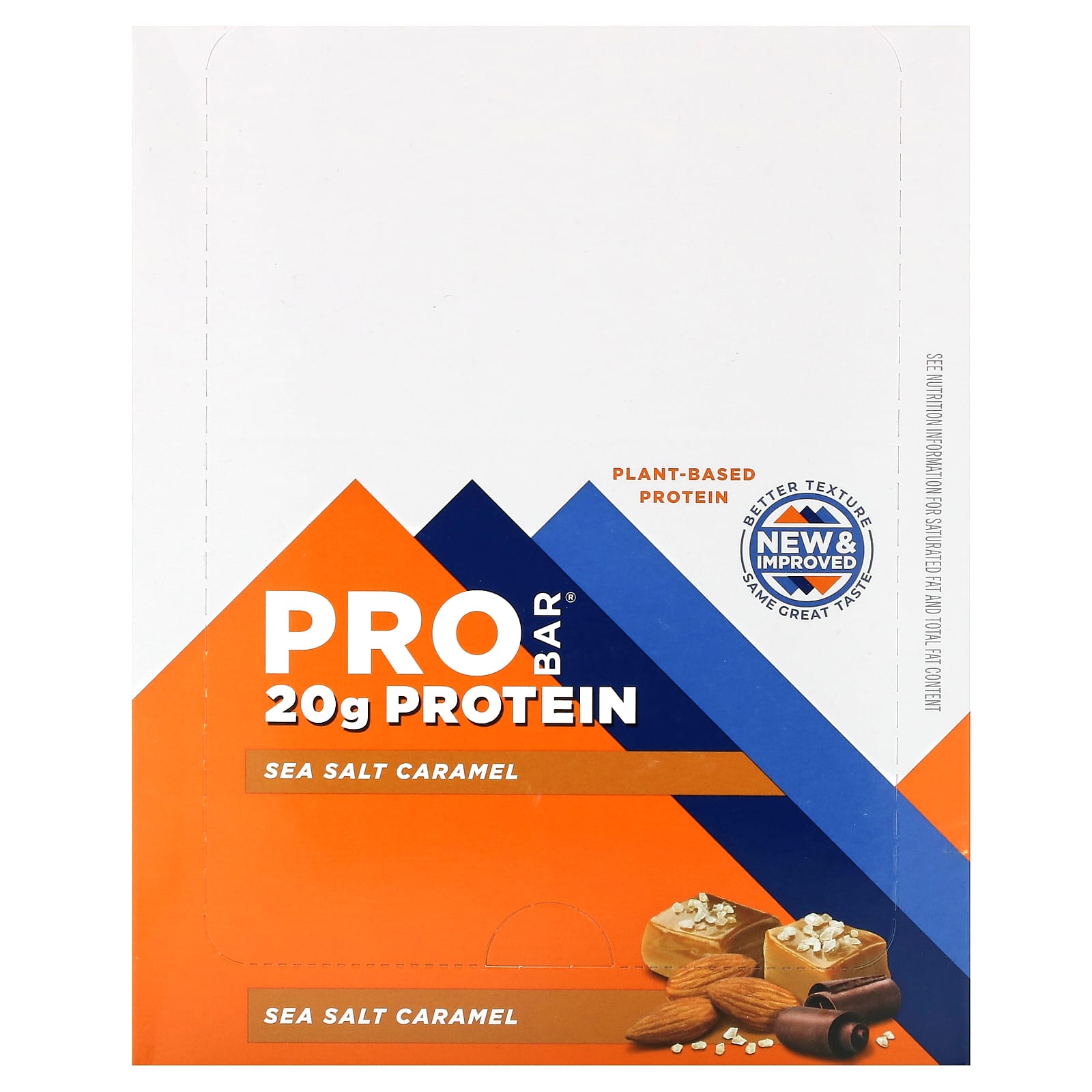 

ProBar, Protein Bar, Sea Salt Caramel, 12 Bars, 70 g (2.47 oz) Each