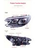 LED Headlight Assembly with Bi-Xenon Lens & DRL for 12-14 Honda CRV