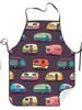 Happy Camper 1pc Adult Size Sleeveless Apron Pattern Printed Bib Home Cooking Kitchen Wear Kitchen Accessories
