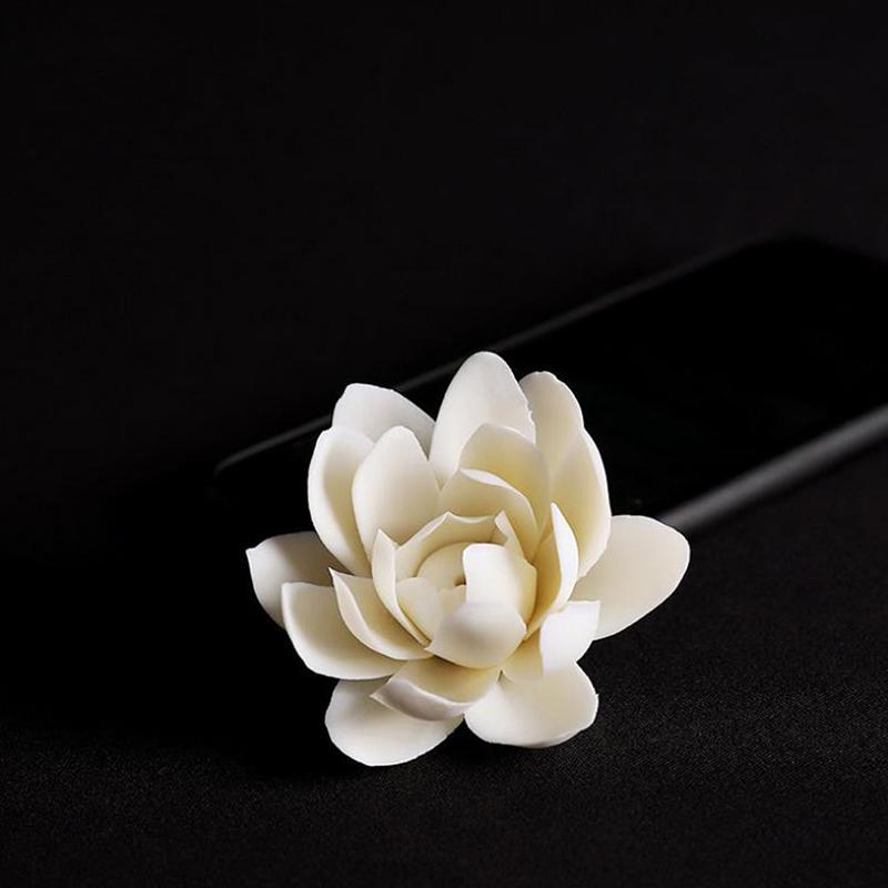 Keramik Weißer Lotus Räuchergefäß Heimdeko Räucherstäbchenhalter Buddhistisches Aromatherapie Räuchergefäß Verwendung Im Büro Teeladen