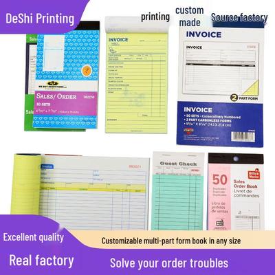 Customizable Foreign Trade Invoice: English Versions In Two, Three, and Four Parts for Menu, Delivery, and Sales Slips.