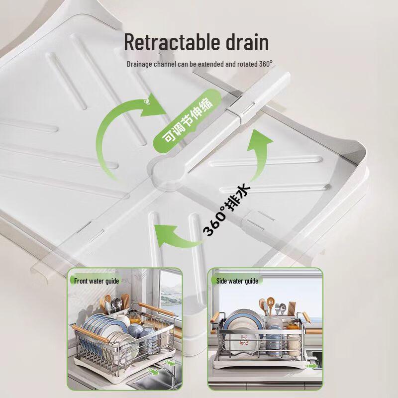 Multifunctional Kitchen Dish Drying & Storage Rack