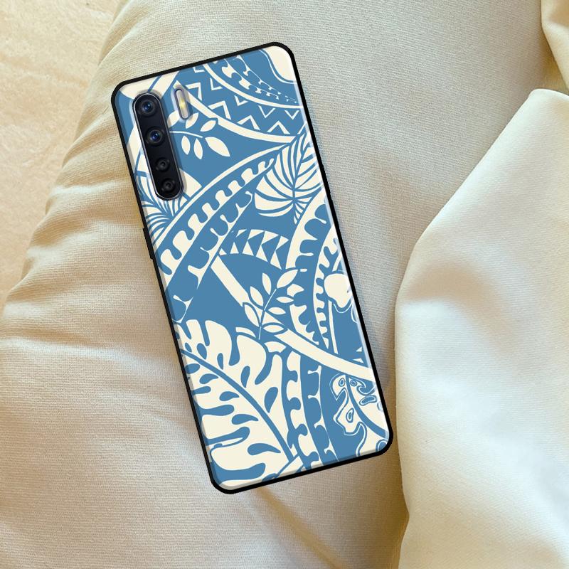 Maori Polynesian Samoan Tribal Case For Oppo A17 A94 A74 A54 A60 A40 A80 A16 A76 A96 A98 A58 A78 A18 A38 A57 A15 A5 A6 Pro