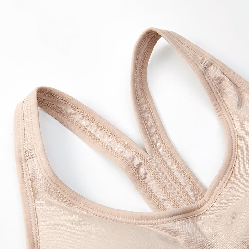 Gepolsterter Sport-BH mit gekreuzten Trägern, Workout-Tops für Damen, Yoga-Tops, Sport-BH mit Trägern, Nahtlose Tanktops