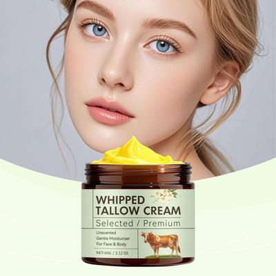 קרם שומן מוקצף לטיפול בתיקון מחסום עור רגיש, קליל, ללא ריח, לחות עמוקה, קרם לחות לפנים ולגוף, 60 גרם